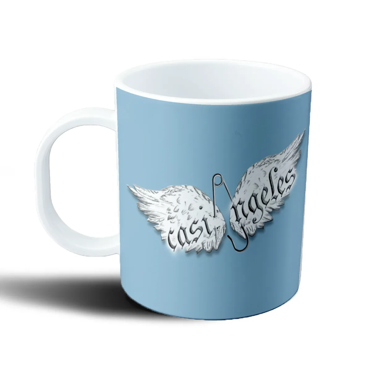 Taza de Plástico Casi Angeles Alas y Alfiler - vista 2