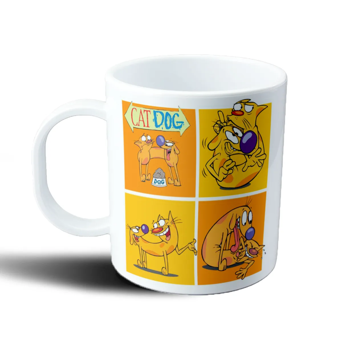 Taza de Plástico CatDog Cuadros Pop Art - vista 2