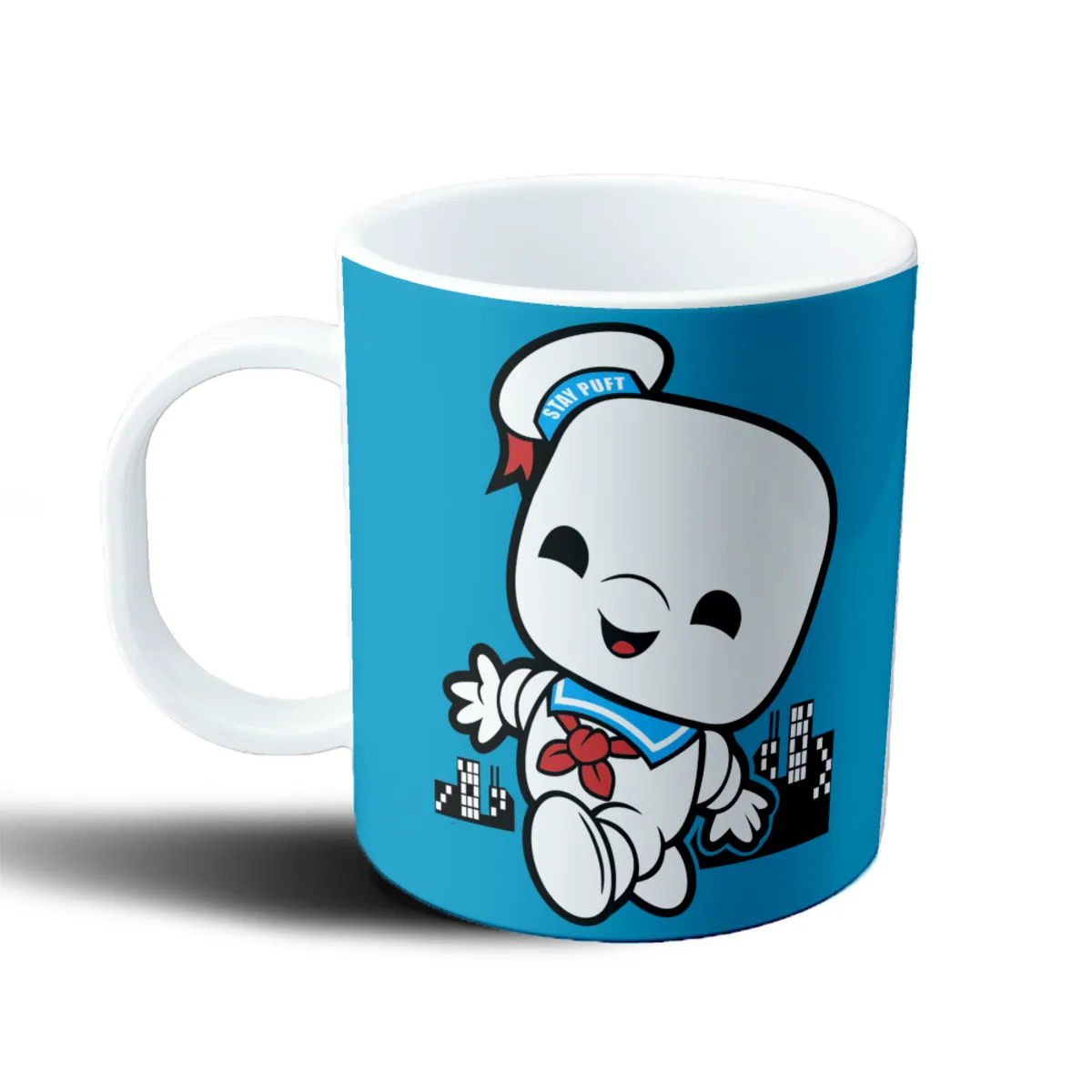 Taza de Plástico Cazafantasmas Stay Puft Marshmallow Kawaii - vista 2