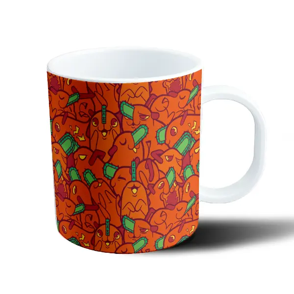 Taza de Plástico Chainsaw Man Pochita Patrón