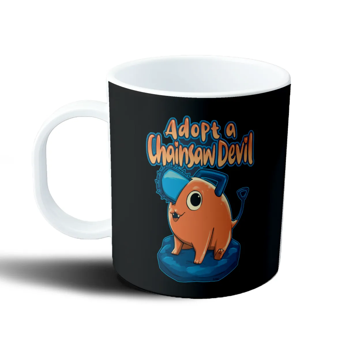 Taza de Plástico Chainsaw Man Pochita Adopt a Chainsaw Devil - vista 2