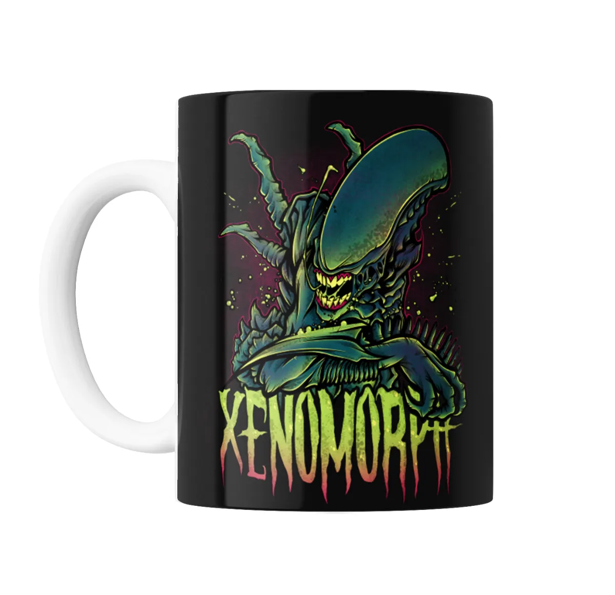 Taza de Cerámica Alien Xenomorfo Estilo Ilustrado - vista 2
