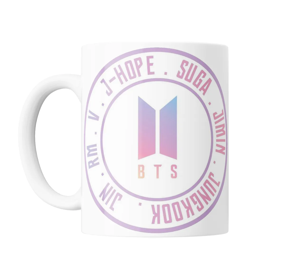 Taza de Cerámica BTS Logo Integrantes Círculo - vista 2