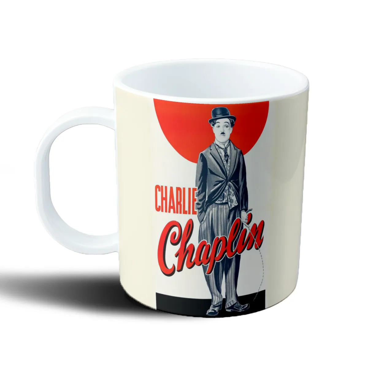 Taza de Plástico Charlie Chaplin Vagabundo - vista 2