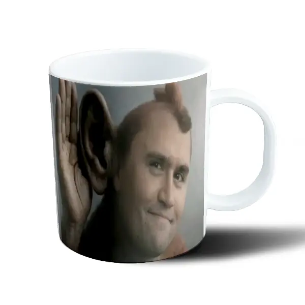 Taza de Plástico Charlie Kirk Meme Oreja Grande