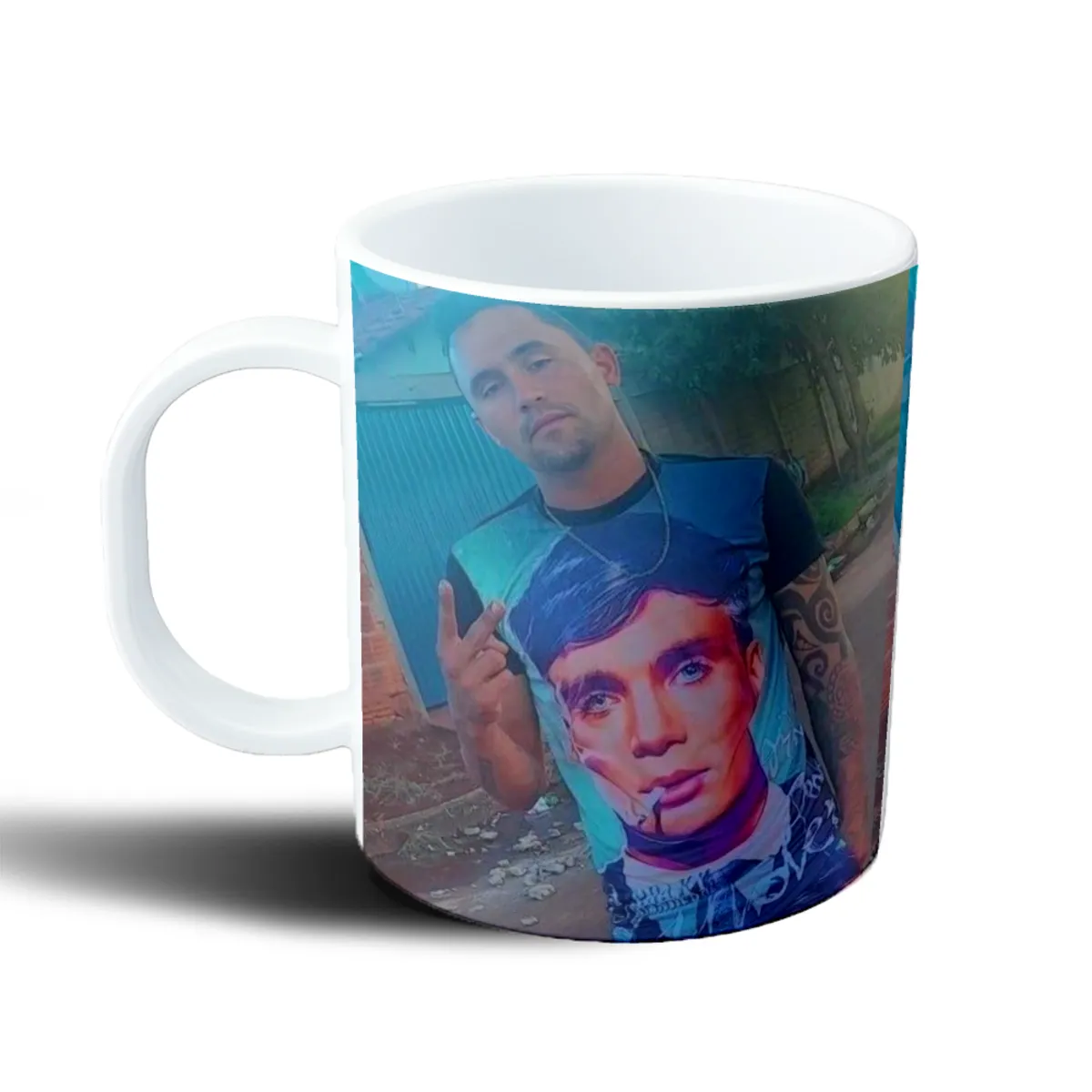 Taza de Plástico Foto Personalizada con Estampa Estilo Peaky Blinders - vista 2