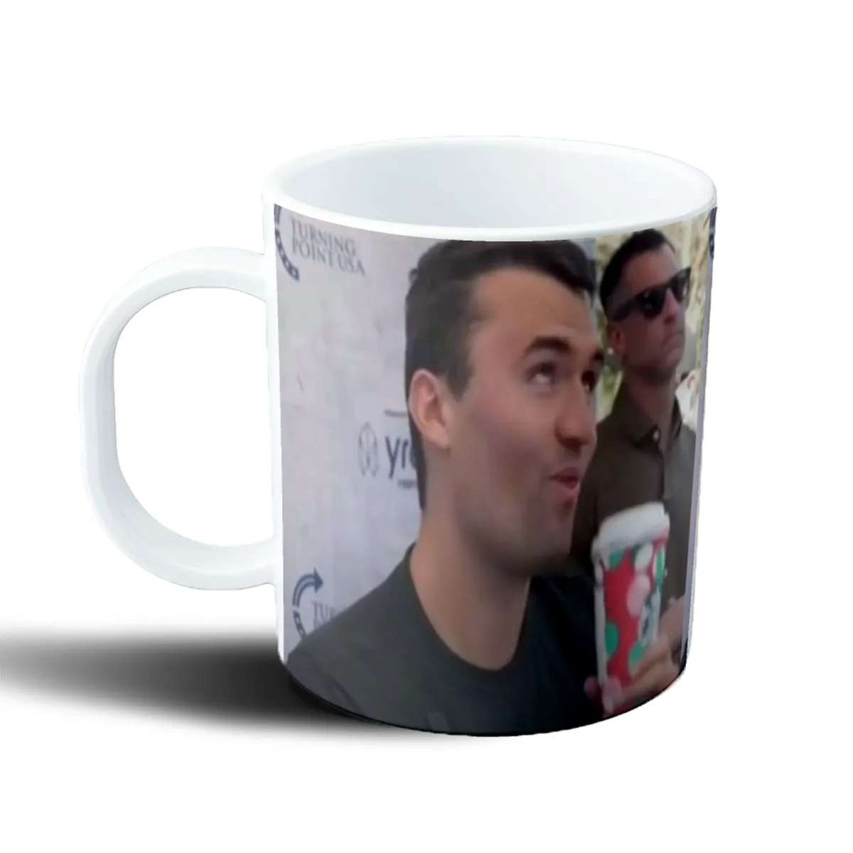 Taza de Plástico Charlie Kirk Meme Vaso Navideño - vista 2