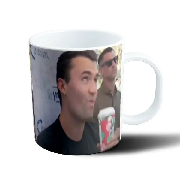 Taza de Plástico Charlie Kirk Meme Vaso Navideño