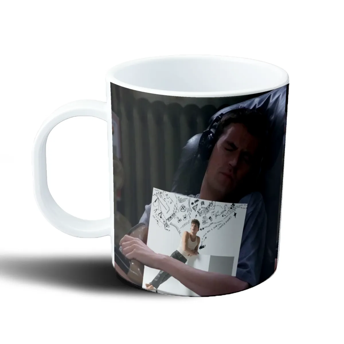 Taza de Plástico Charlie Puth Álbum Garabatos Meme - vista 2