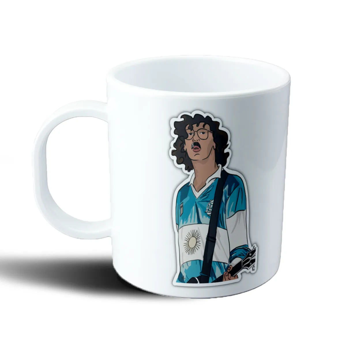 Taza de Plástico Charly García Camiseta Argentina Guitarra - vista 2