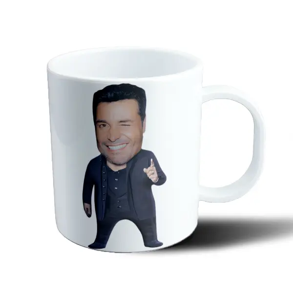 Taza de Plástico Chayanne Caricatura Guiño