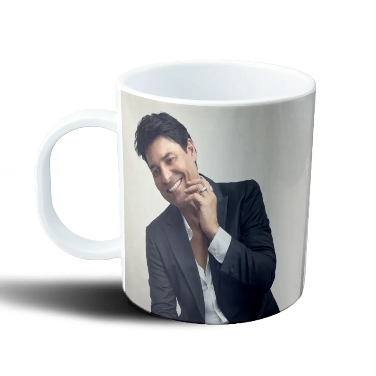 Taza de Plástico Chayanne Retrato Sonrisa - vista 2