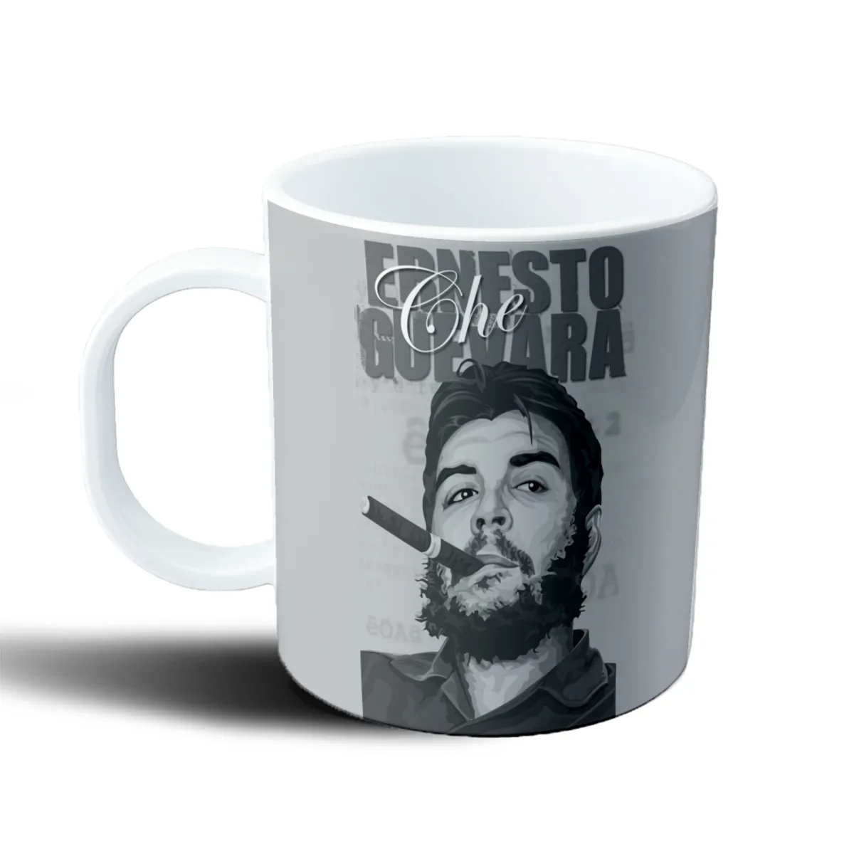 Taza de Plástico Che Guevara Ernesto Retrato con Habano - vista 2