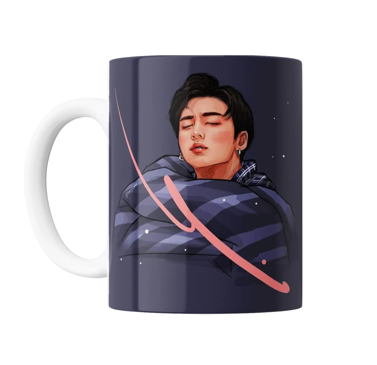 Taza de Cerámica BTS Durmiendo Arte Digital - vista 2