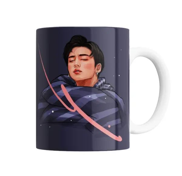 Taza de Cerámica BTS Durmiendo Arte Digital
