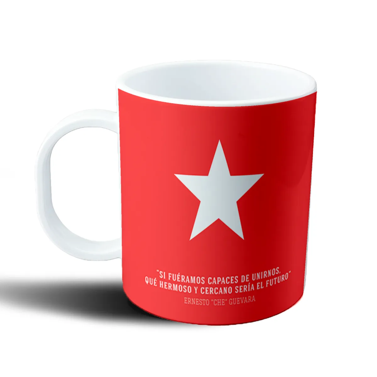 Taza de Plástico Che Guevara Estrella Roja Frase - vista 2