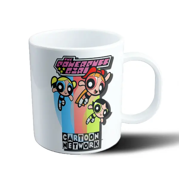 Taza de Plástico Chicas Superpoderosas Burbujas Bellota Floritas
