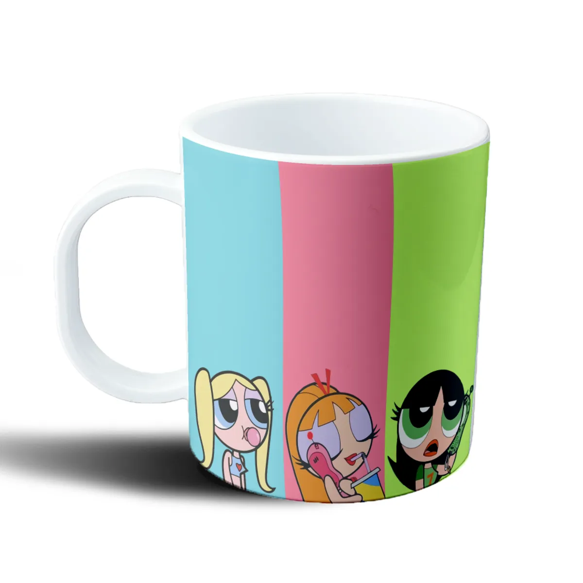 Taza de Plástico Chicas Superpoderosas Burbuja Flor Bellota - vista 2