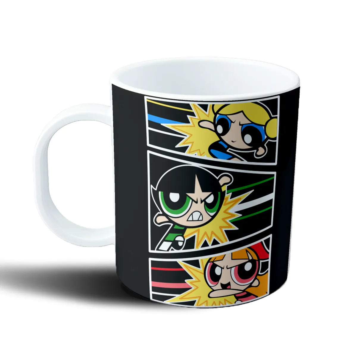Taza de Plástico Chicas Superpoderosas Burbujas Bellota y Flor - vista 2