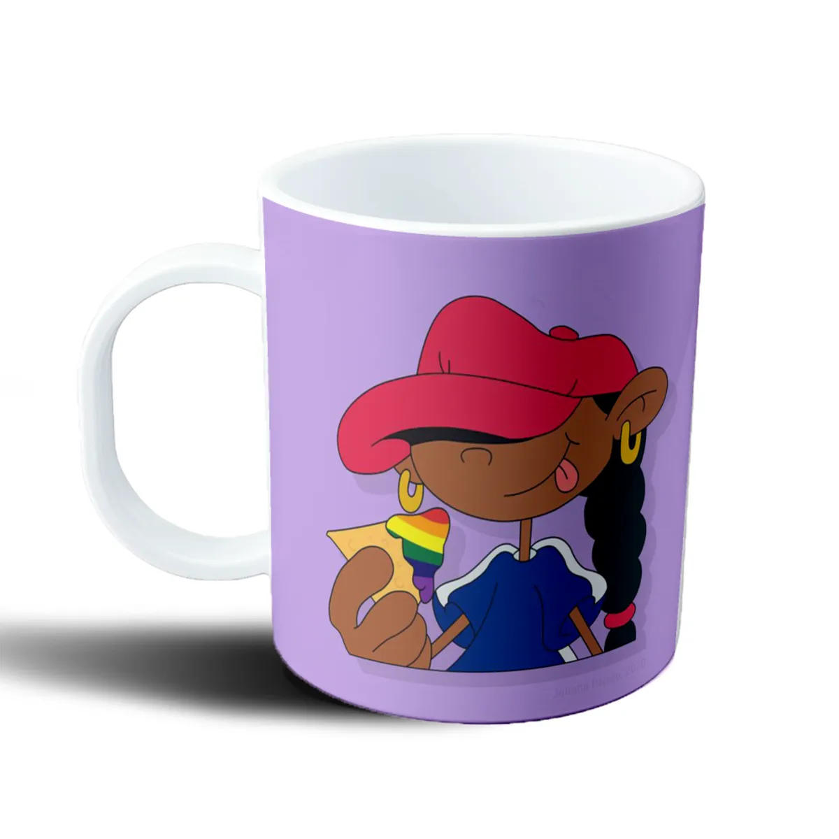 Taza de Plástico Chicos del Barrio Chica Numero 5 - vista 2