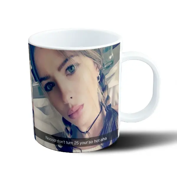 Taza de Plástico China Suarez Meme Noooo don't turn 25
