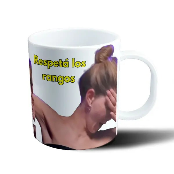 Taza de Plástico China Suarez Respetá los rangos