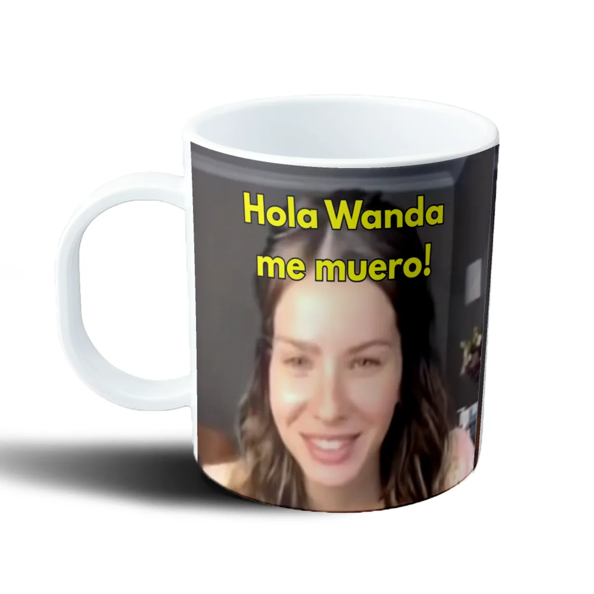 Taza de Plástico China Suarez Hola Wanda me muero - vista 2