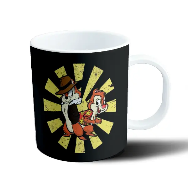 Taza de Plástico Chip y Dale Retro Japón