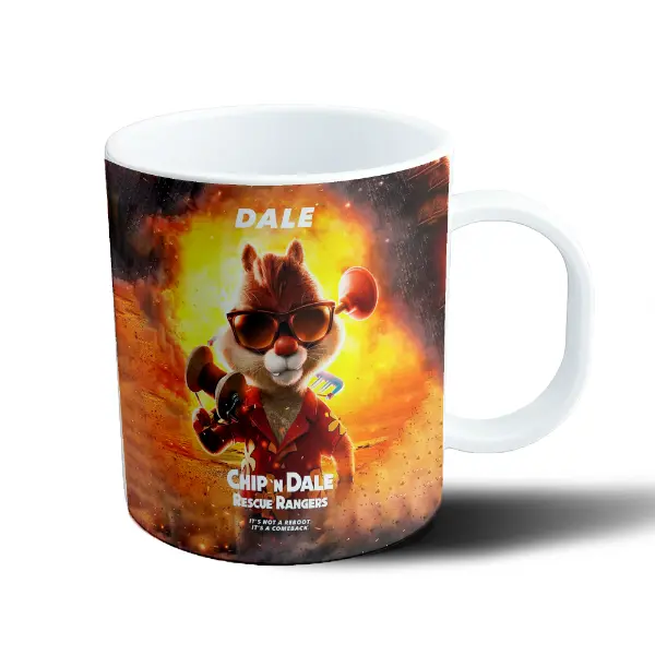 Taza de Plástico Chip N Dale Rescue Rangers Dale