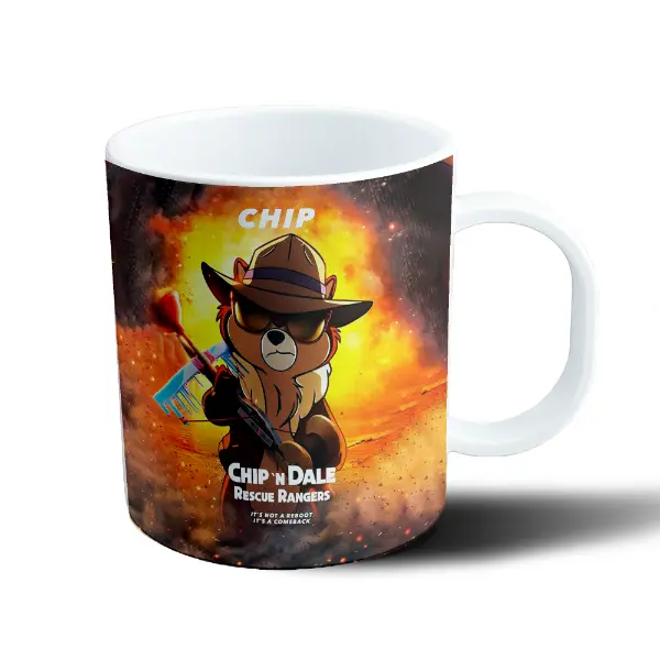 Taza de Plástico Chip N Dale Rescue Rangers Chip