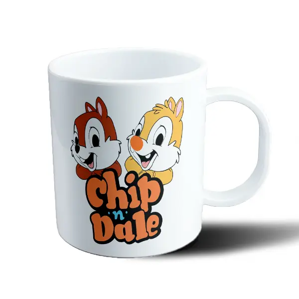 Taza de Plástico Chip y Dale Disney Logo