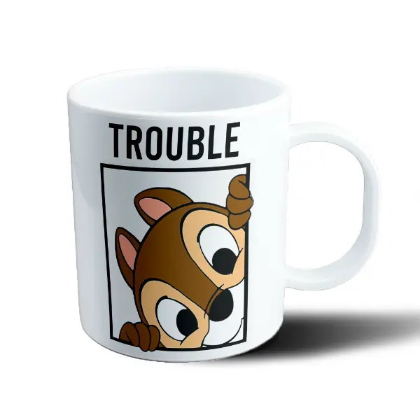Taza de Plástico Chip y Dale Trouble