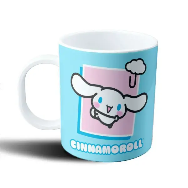 Taza de Plástico Cinnamoroll Cara Sonriente
