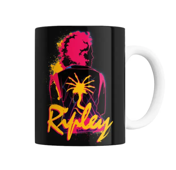 Taza de Cerámica Alien Ripley Neón