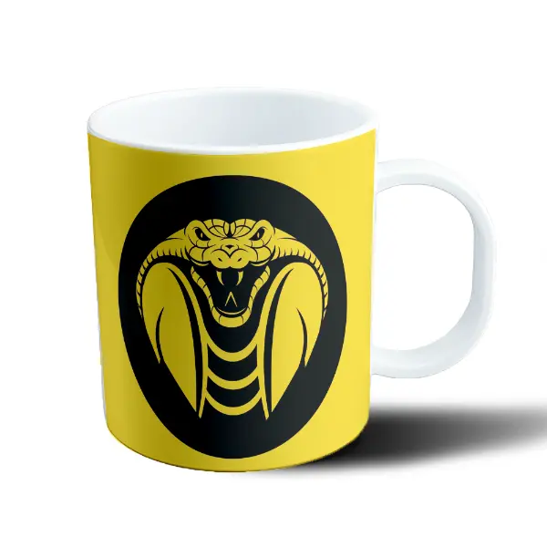 Taza de Plástico Cobra Kai Logo Amarillo