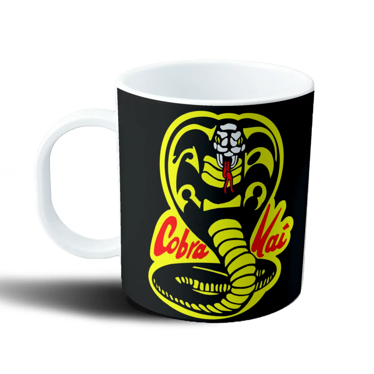 Taza de Plástico Cobra Kai Logo Cobra Dorada - vista 2