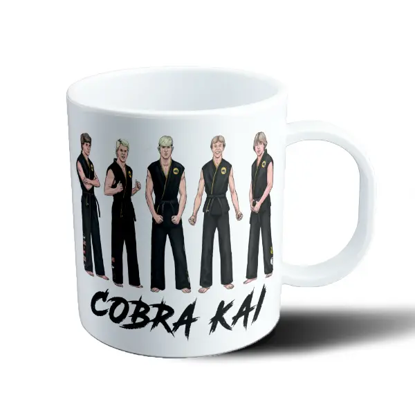 Taza de Plástico Cobra Kai Personajes Karate Kid