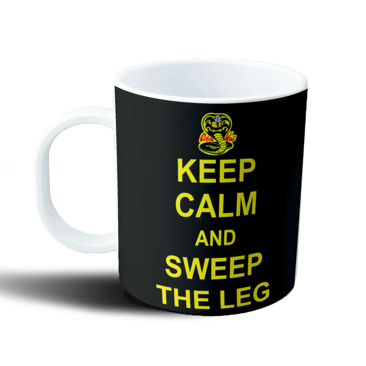 Taza de Plástico Cobra Kai Keep Calm and Sweep the Leg - vista 2
