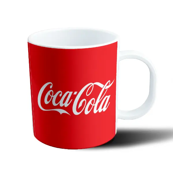 Taza de Plástico Coca Cola Logo Clásico Rojo