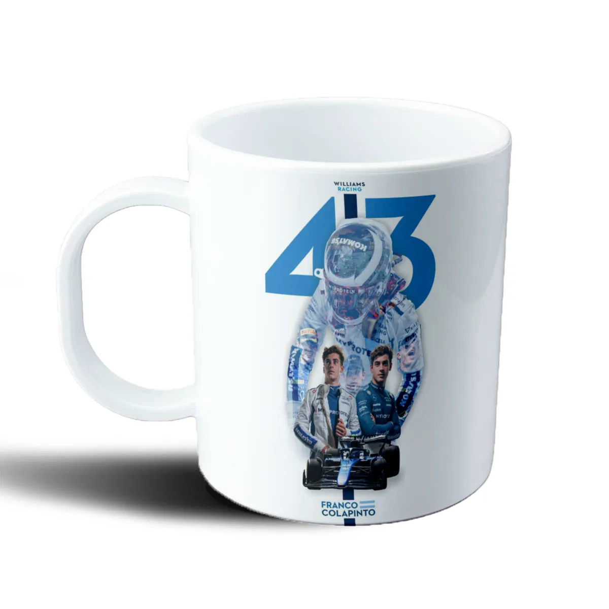 Taza de Plástico Franco Colapinto Williams Racing 43 - vista 2