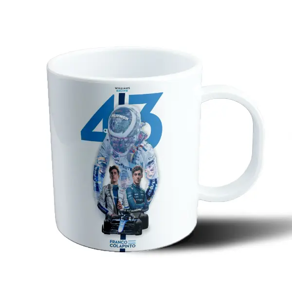 Taza de Plástico Franco Colapinto Williams Racing 43