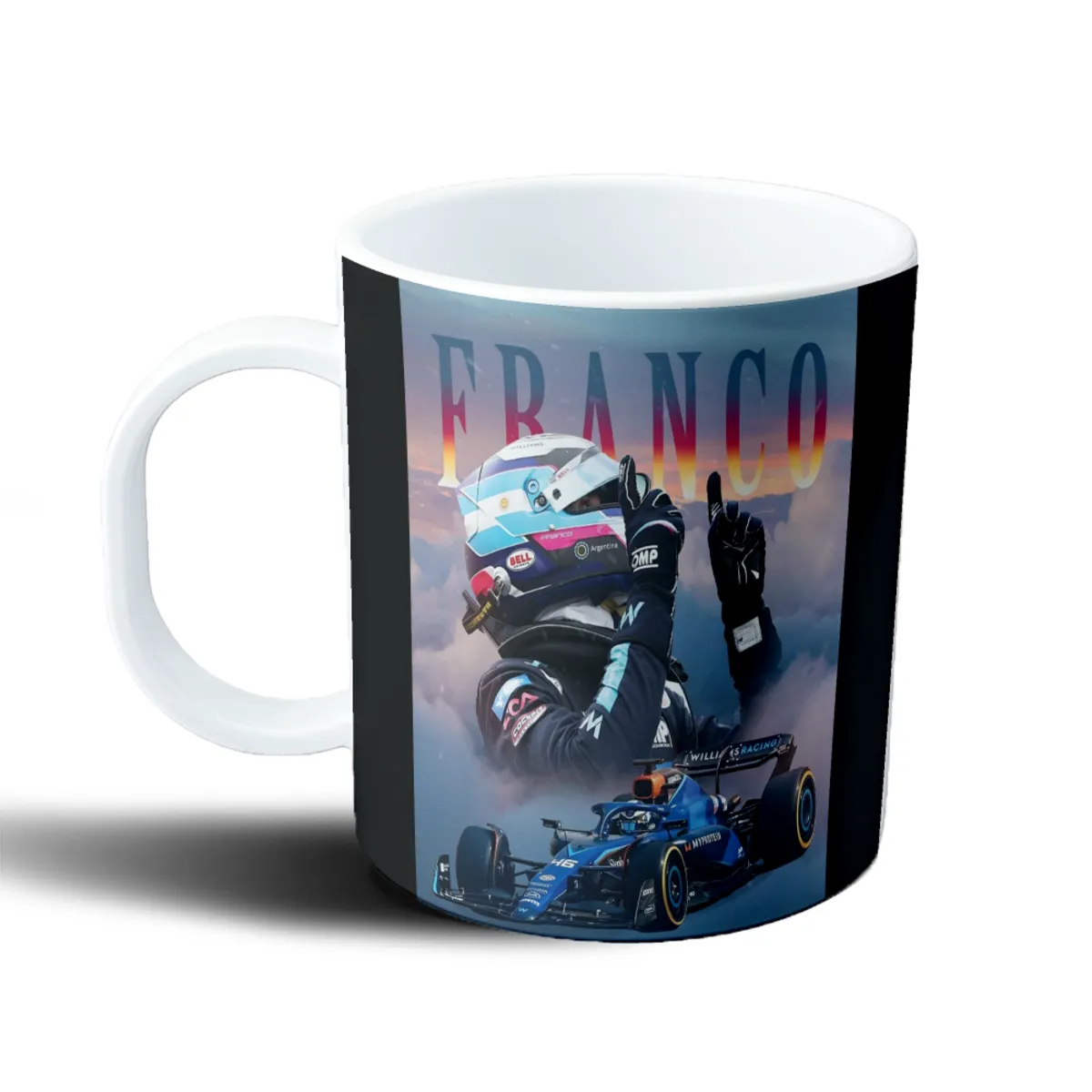 Taza de Plástico Franco Colapinto Williams Racing Argentina - vista 2