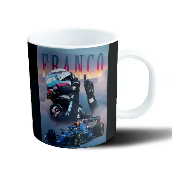 Taza de Plástico Franco Colapinto Williams Racing Argentina