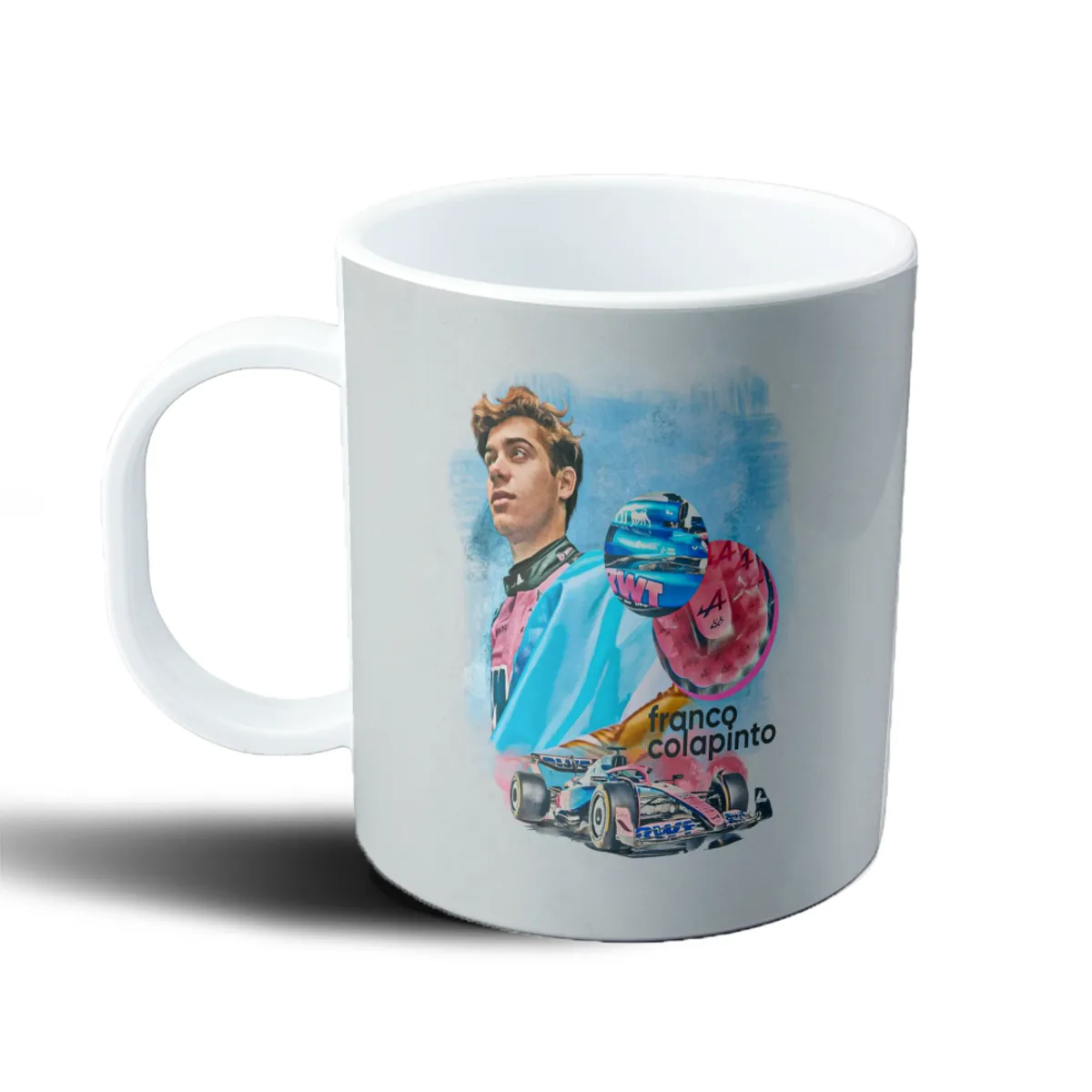 Taza de Plástico Colapinto Alpine F1 Auto - vista 2