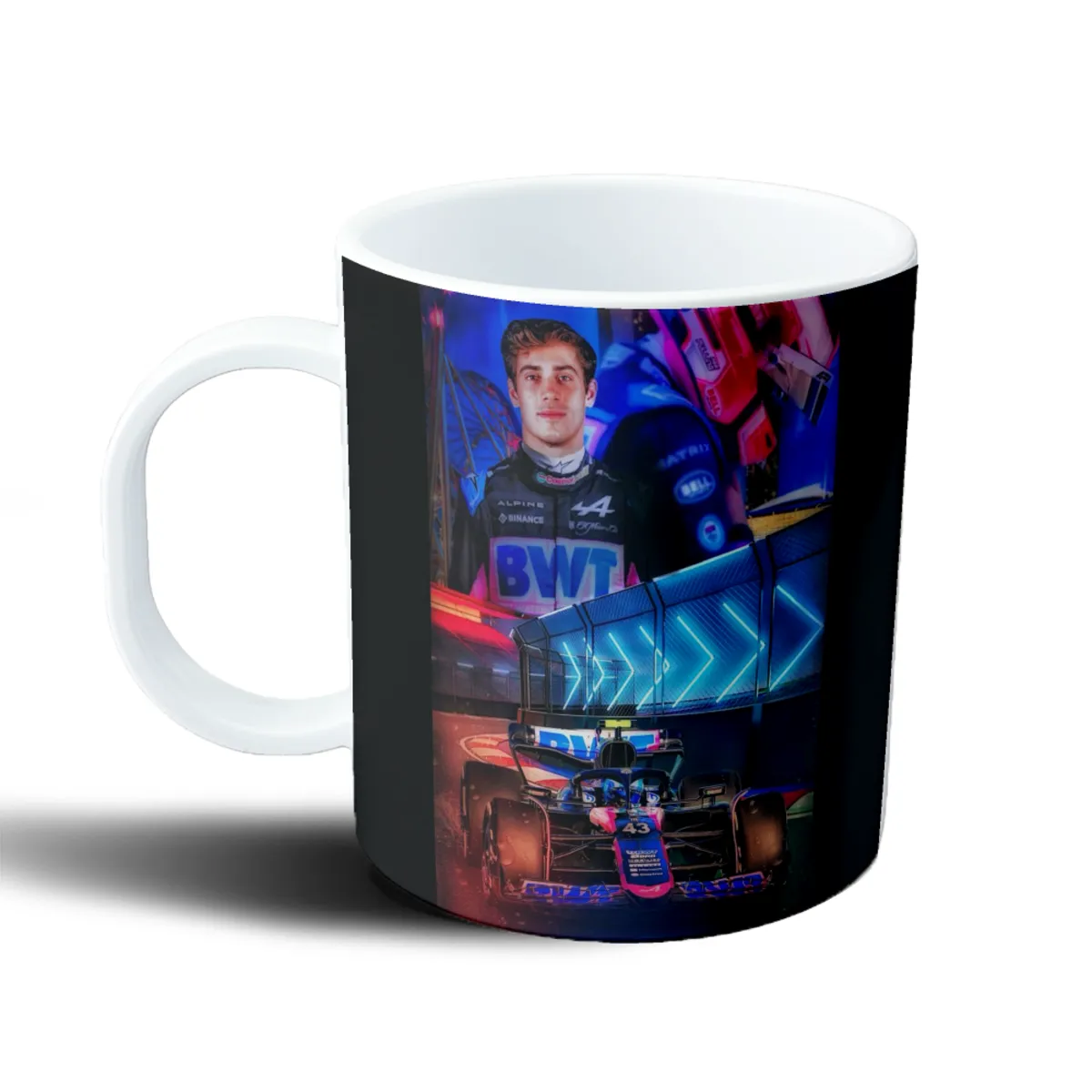 Taza de Plástico Colapinto Alpine F1 Monoplaza - vista 2