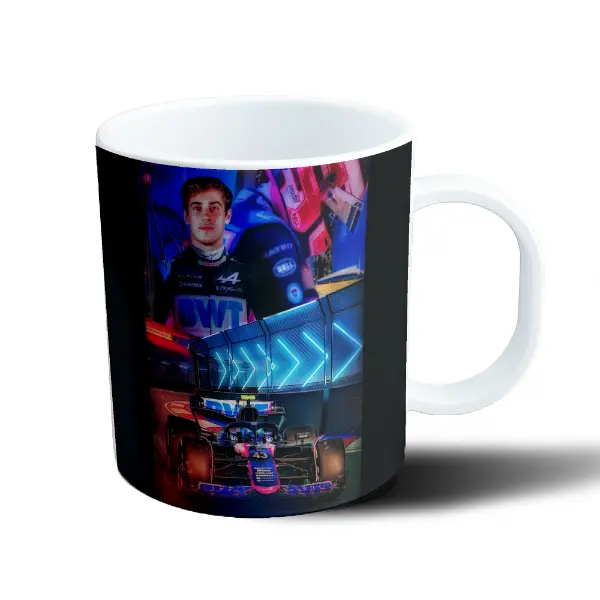 Taza de Plástico Colapinto Alpine F1 Monoplaza