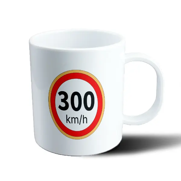 Taza de Plástico Colapinto Señal de Velocidad 300 km/h