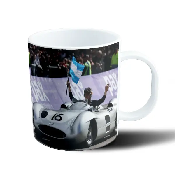Taza de Plástico Colapinto Bandera Argentina Auto Plateado