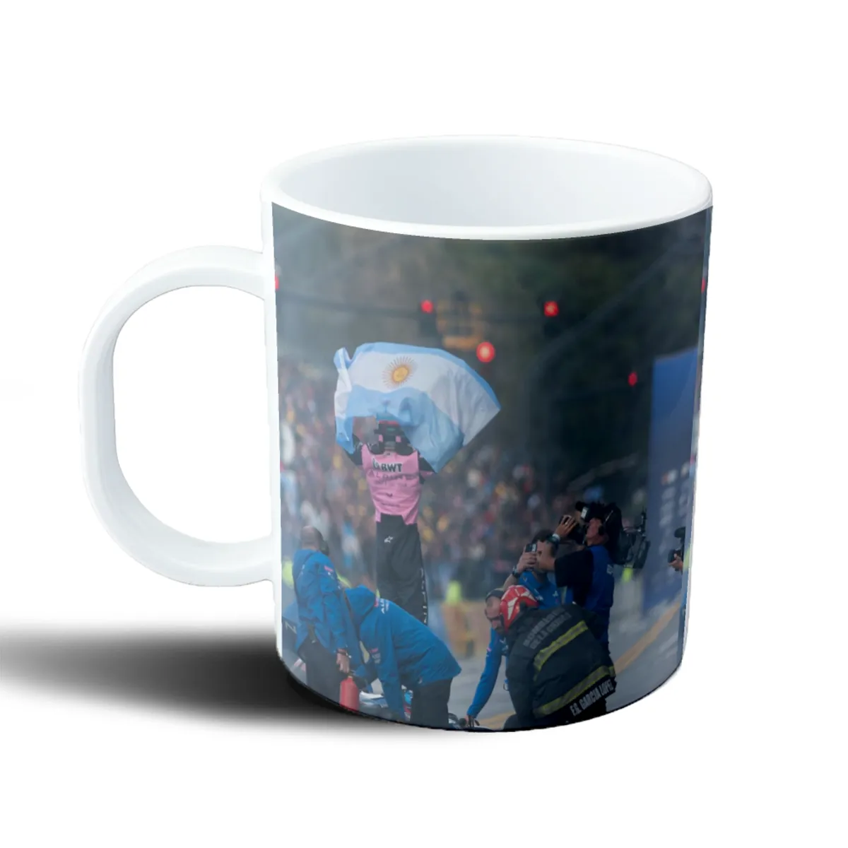 Taza de Plástico Colapinto Bandera Argentina Fórmula 1 - vista 2