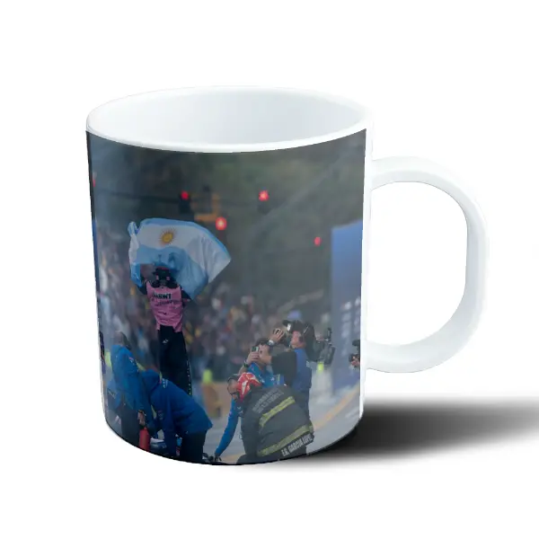Taza de Plástico Colapinto Bandera Argentina Fórmula 1